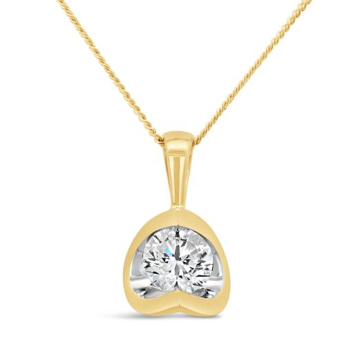 Glacier Fire 14K Yellow Gold Pendant