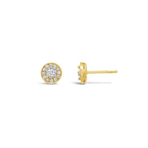 Glacier Fire Canadian Diamond Fashion Stud Earrings in 10K Yellow Gold