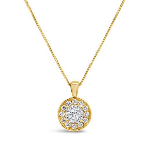 Glacier Fire Canadian Diamond Pendant in 10K Yellow Gold