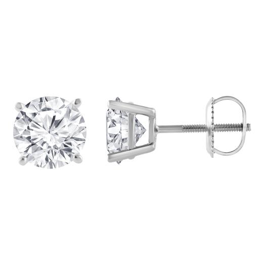 14K White Gold Lab Grown Diamond Studs