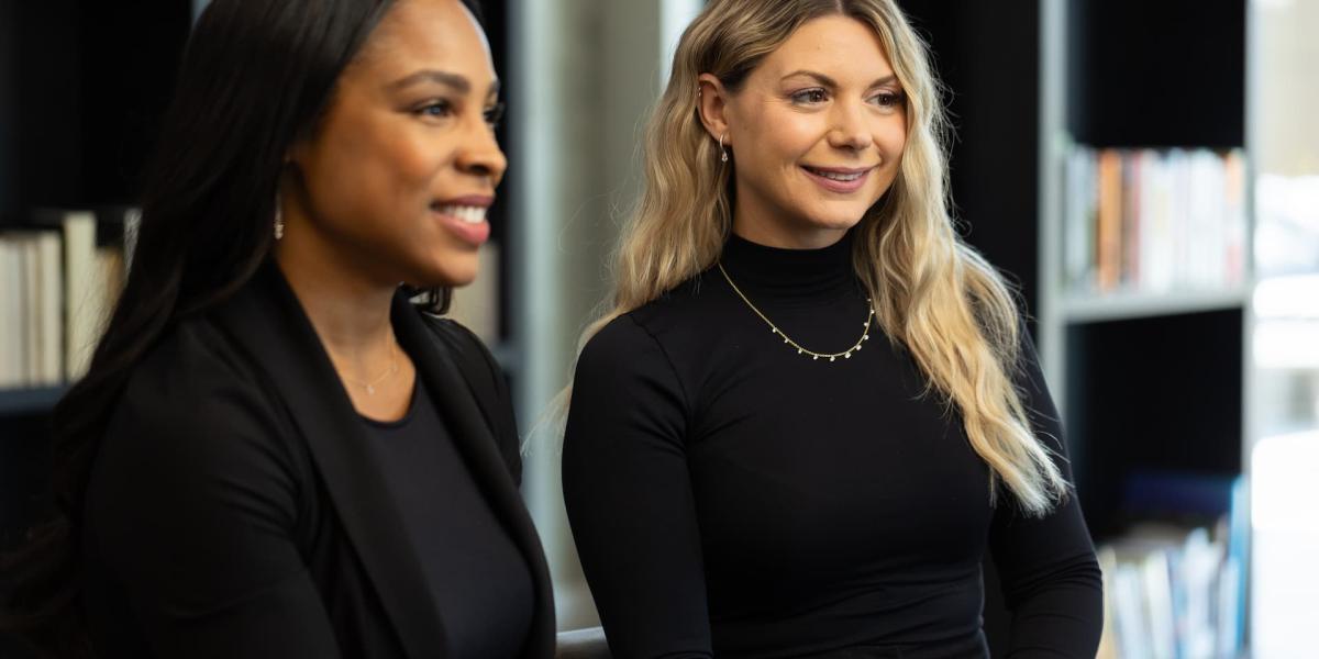 Women wearing lab-grown diamond jewellery from the Pierced by Light at Charm Diamond Centres
