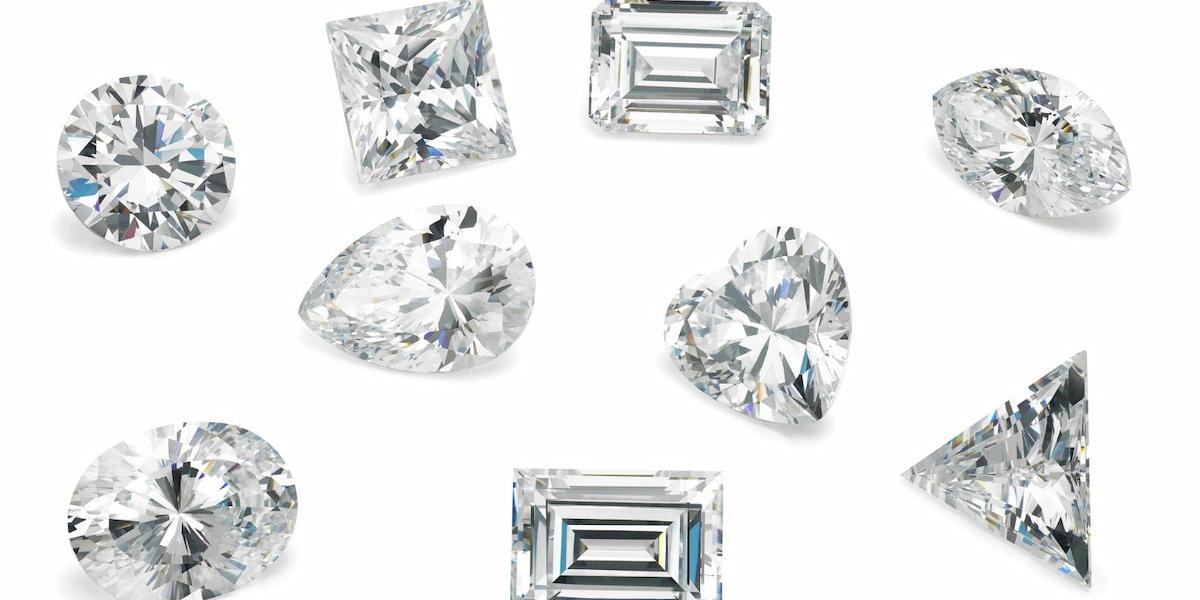 various diamonds in different shapes
