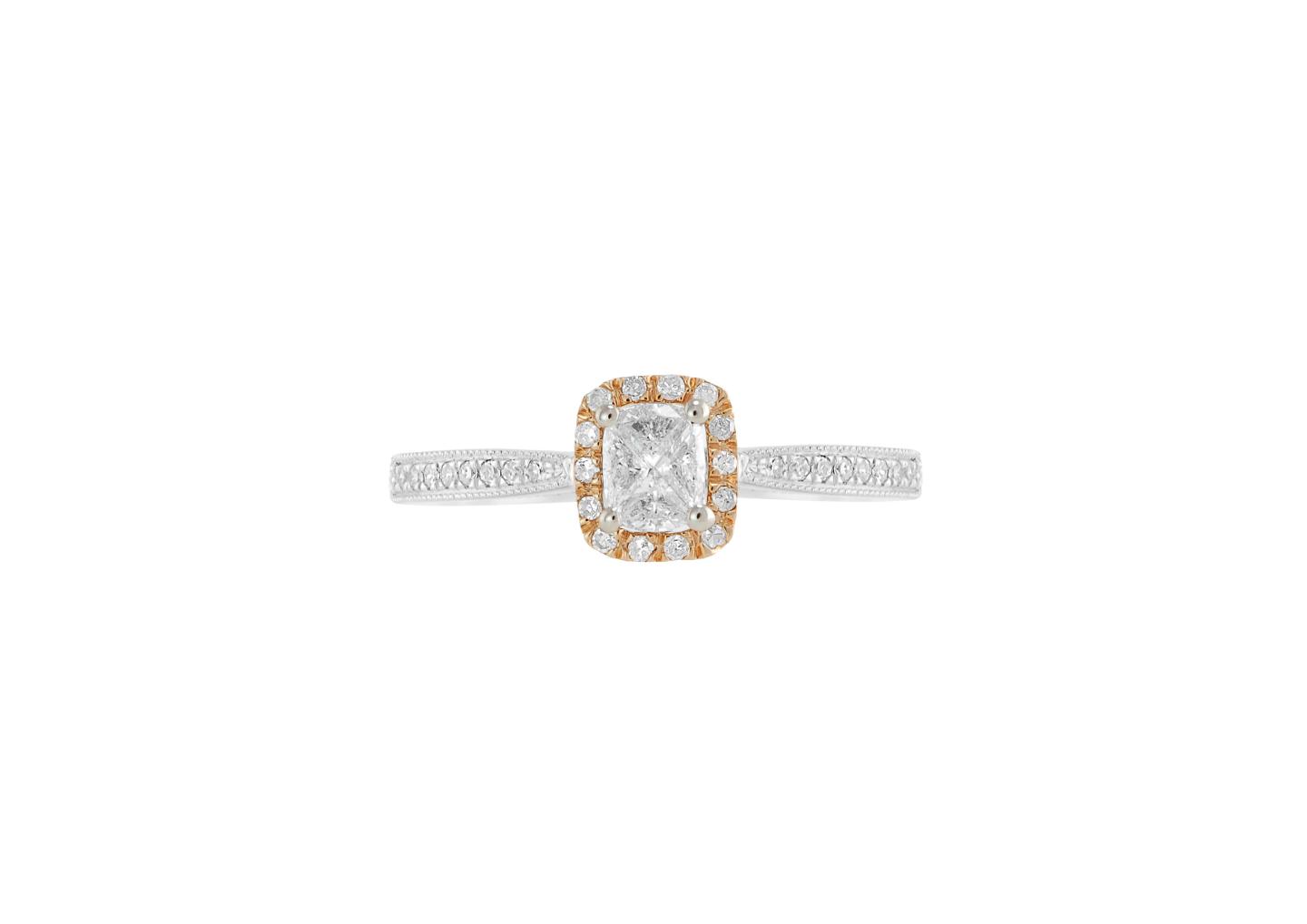 Rose Gold Cushella 0.50CT Bridal