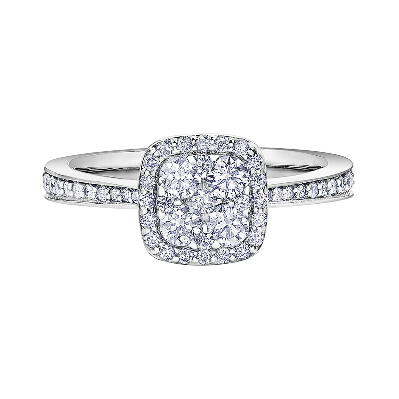 KI&SA　1154540 Charm Diamond Centres Glacier Fire 14K White Gold 0.62CTW Canadian
