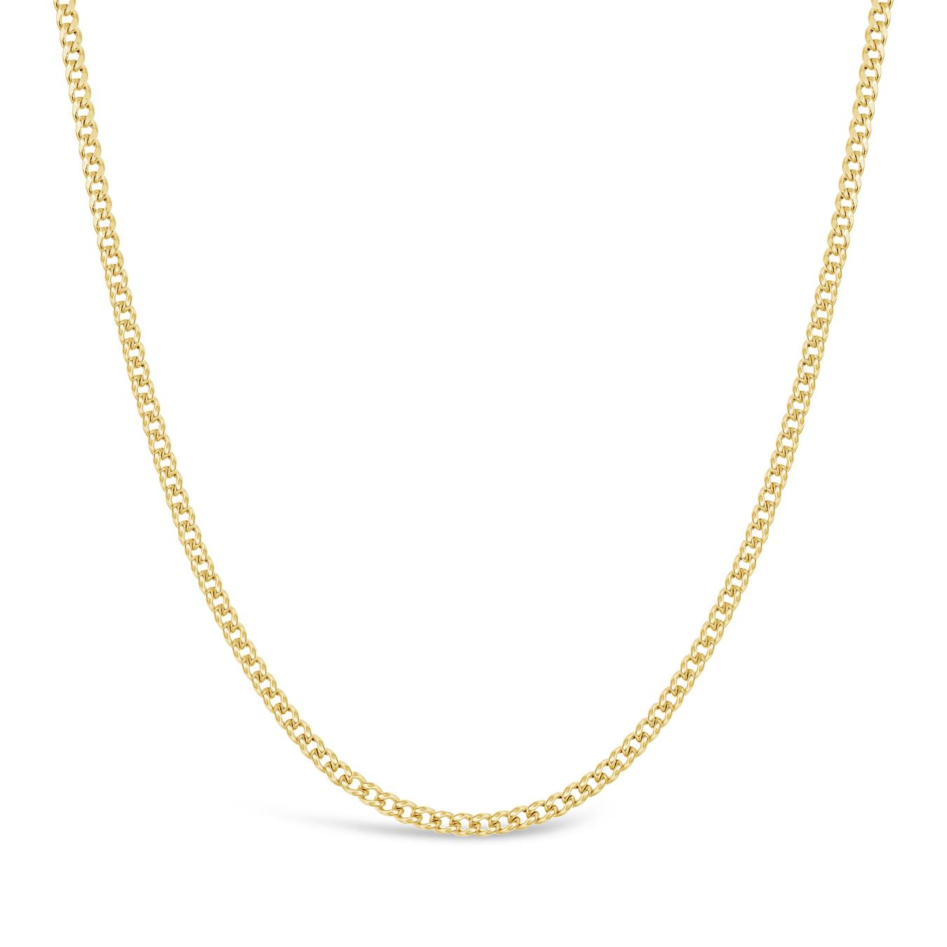 10K Yellow Gold 20" 2.8mm Semi-Solid Miami Cuban Chain