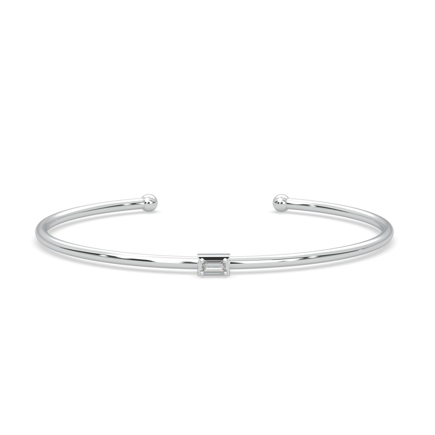 Lands Collection Modern Electrum Canadian Diamond Bangle