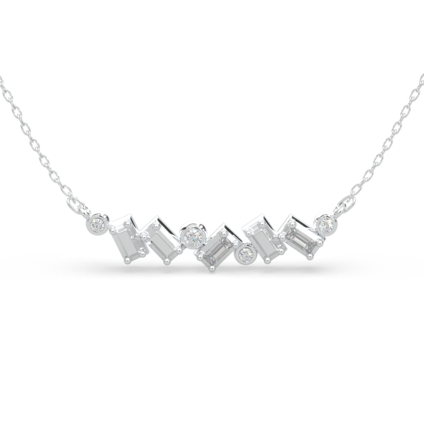 Lands Collection Modern Electrum Canadian 0.11CTW Diamond Necklace