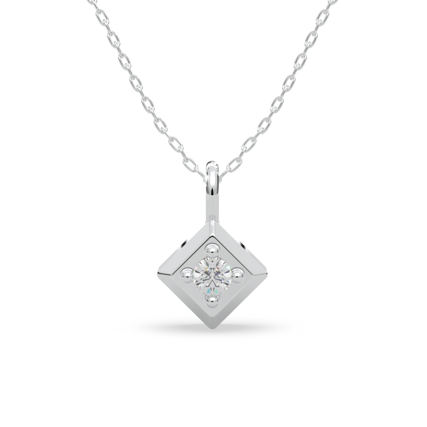 Lands Collection Modern Electrum Canadian Diamond Pendant