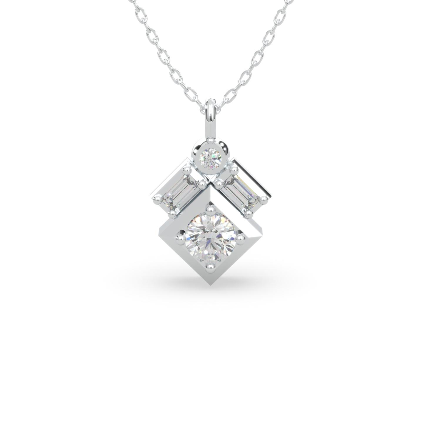 Lands Collection Modern Electrum Canadian 0.28CTW Diamond Pendant