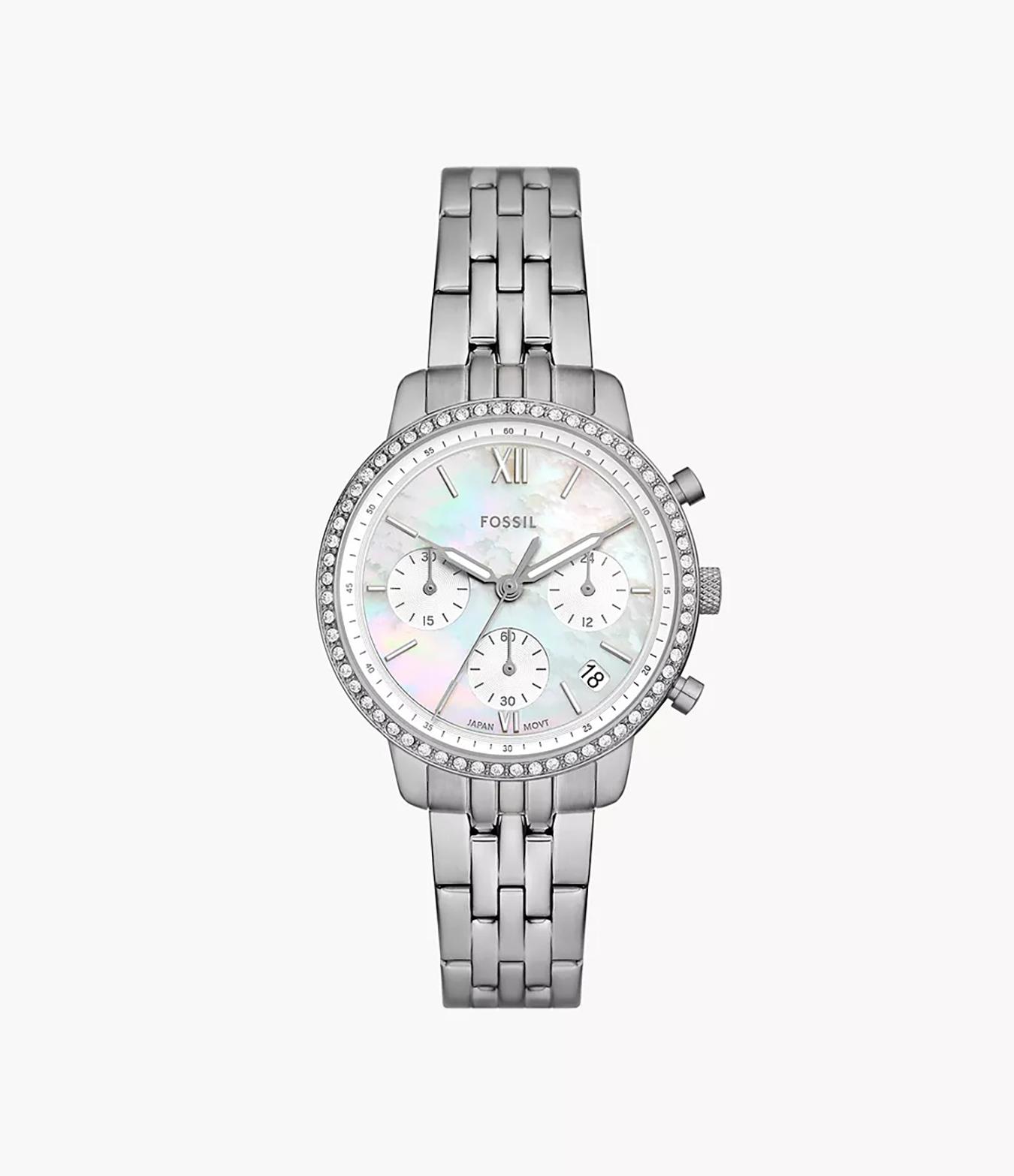 Fossil Neutra 36mm Chronograph Stainless Steel Watch
