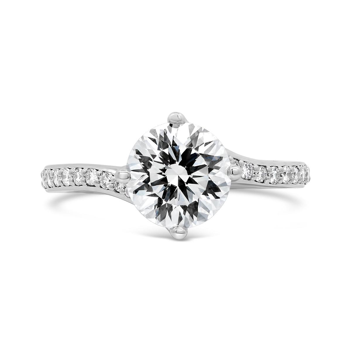 Charmed By Richard Calder Lab Grown 2.18CTW Diamond Ring in 14K White ...