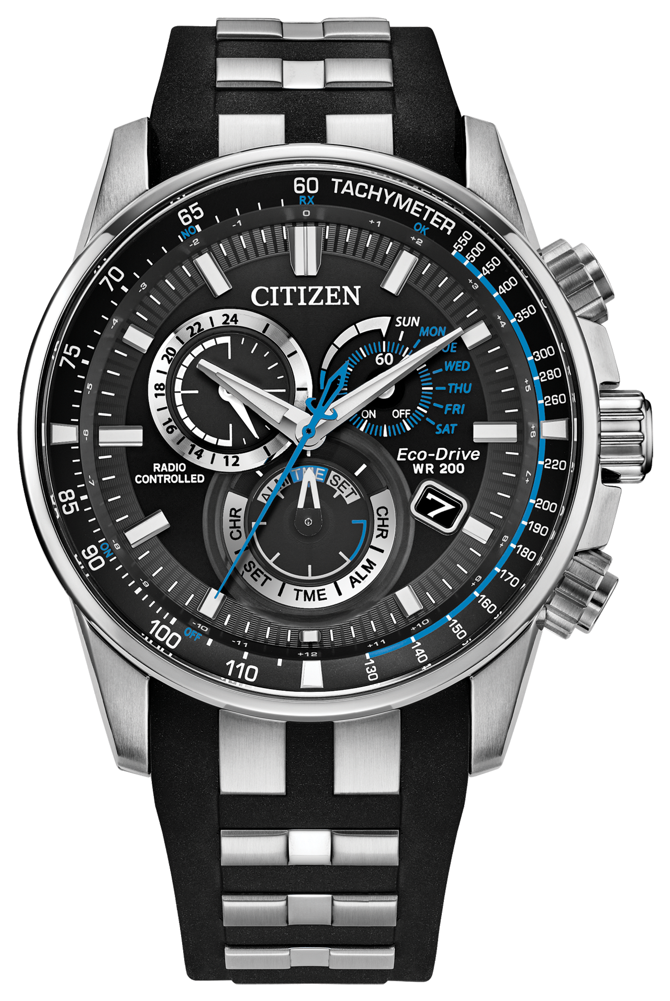 Citizen Men's PCAT Gray Dial Atomic Chronograph Watch