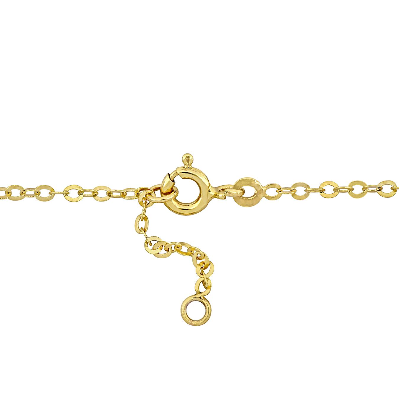 Julianna B Children's 14K Yellow Gold Enamel Heart Bracelet 6.5"+.5" Extender