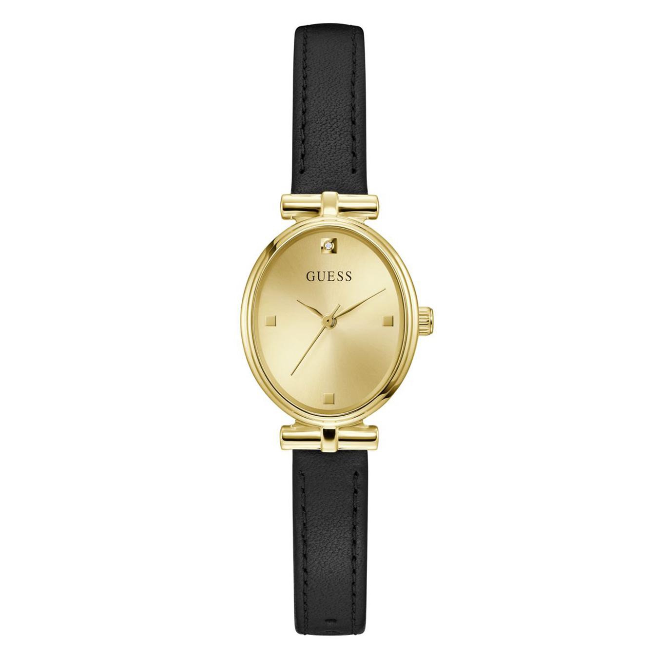 Guess Ladies Yellow Gold Tone Ruby Watch