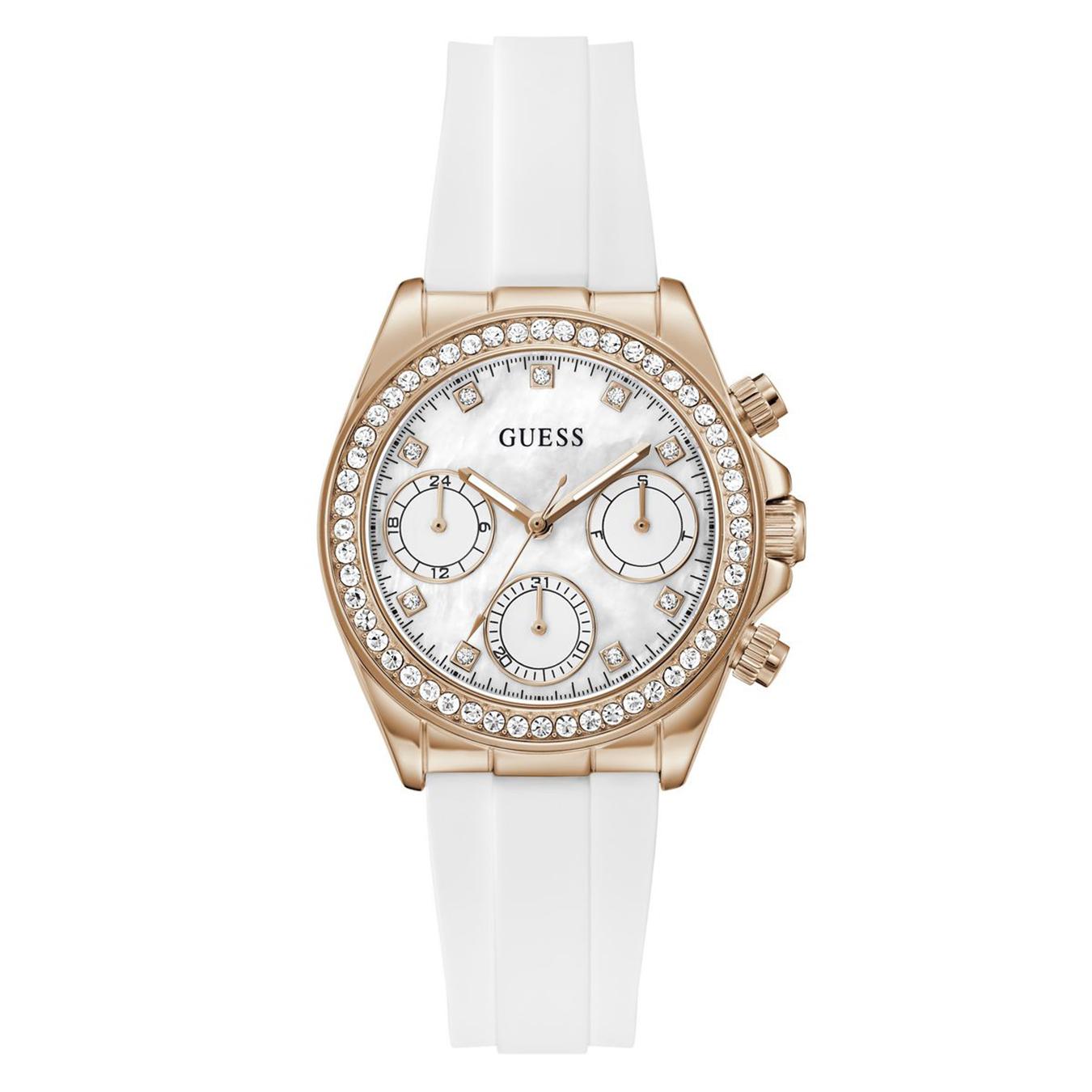 Guess Ladies White Victoria Watch