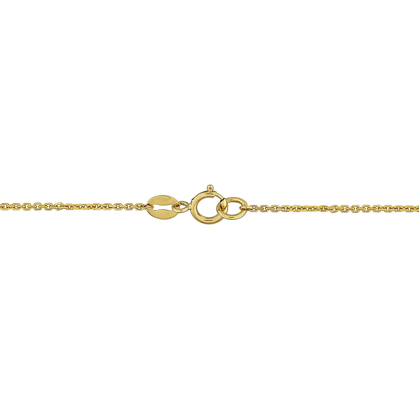 Julianna B 14K Yellow Gold Amethyst & Diamond Station Bracelet 7"