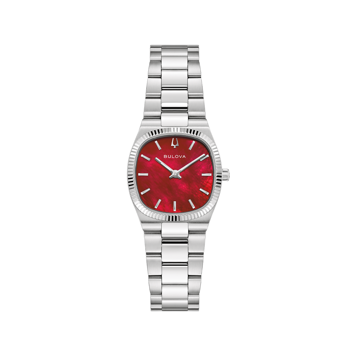 Bulova Women's Super Seville Red Mother of Pearl Dial Watch