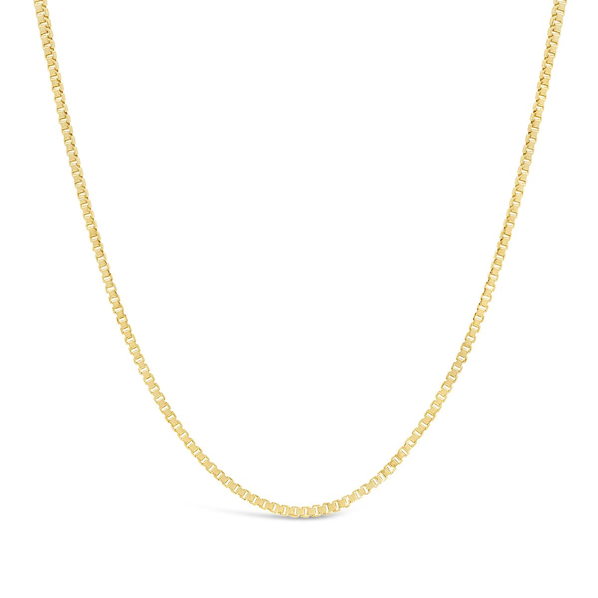10K Gold Bonded Sterling Silver 18" Box Chain