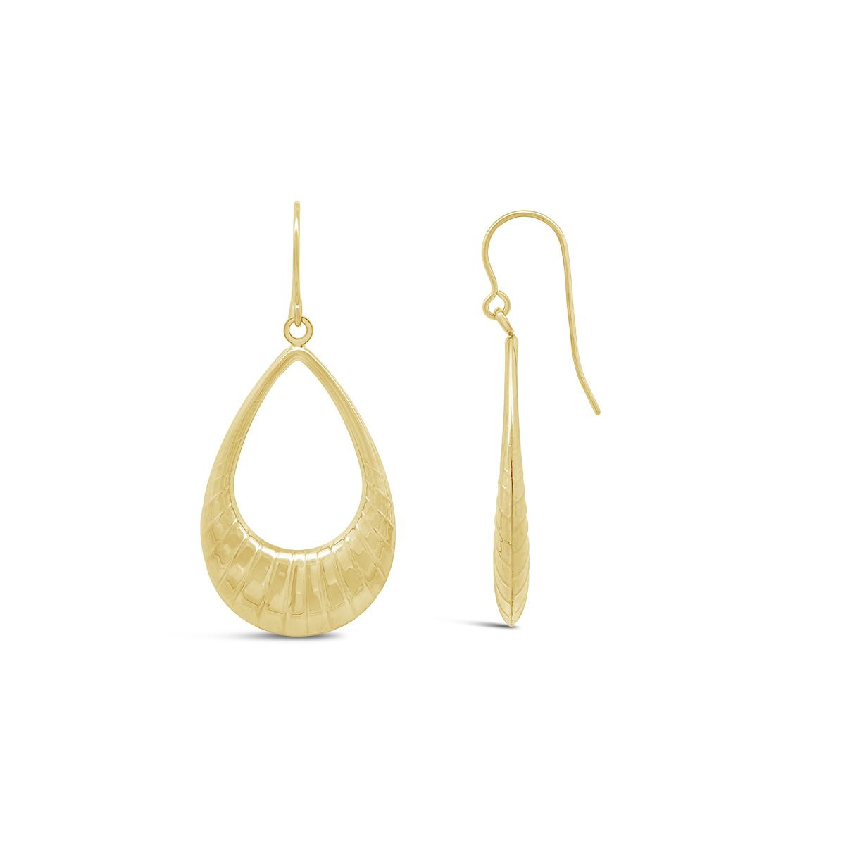 18K Gold Bonded Sterling Silver Drop Earrings