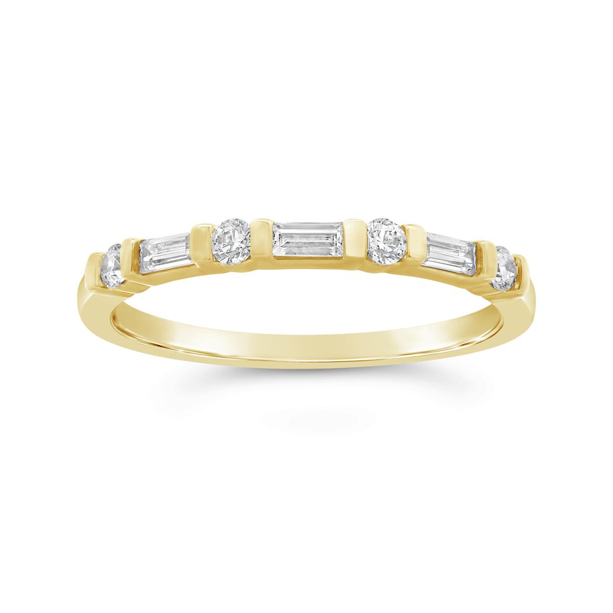 New Brilliance Lab Grown 0.25CTW Diamond Band in 10K Yellow Gold