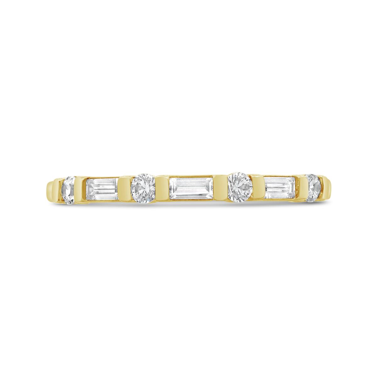 New Brilliance Lab Grown 0.25CTW Diamond Band in 10K Yellow Gold