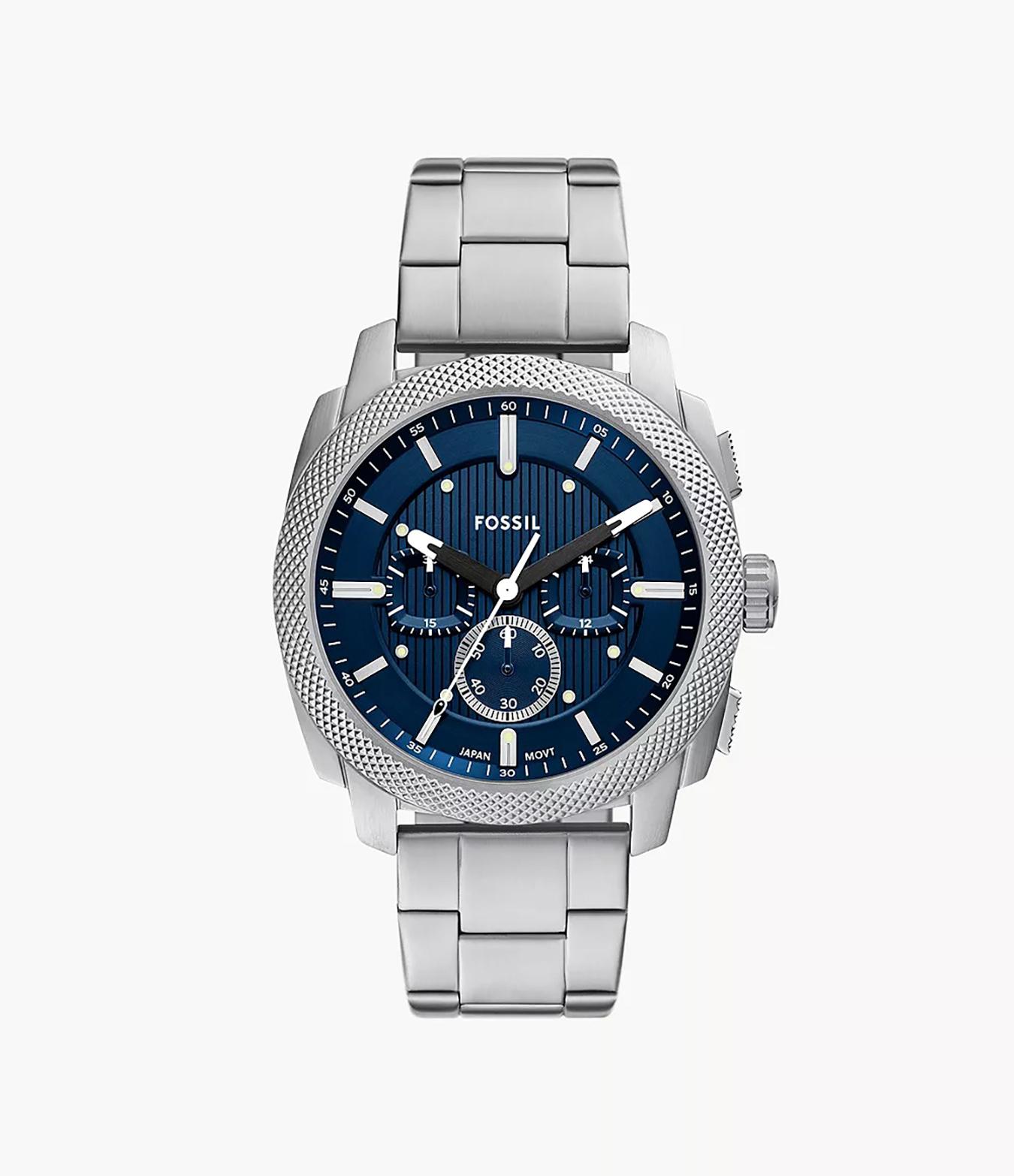 Fossil Machine 44mm Chronograph Stainless Steel Watch