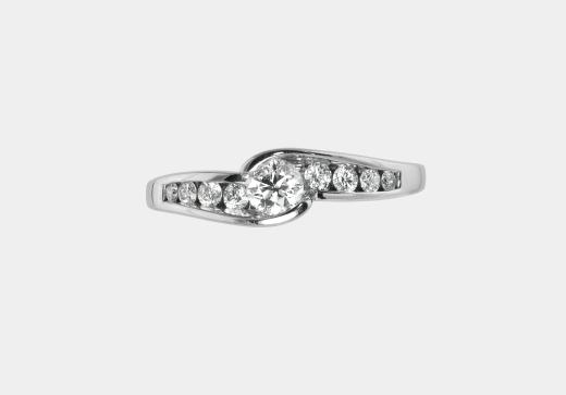 Glacier Fire Canadian Diamond 0.40CTW Bridal Ring | Charm Diamond