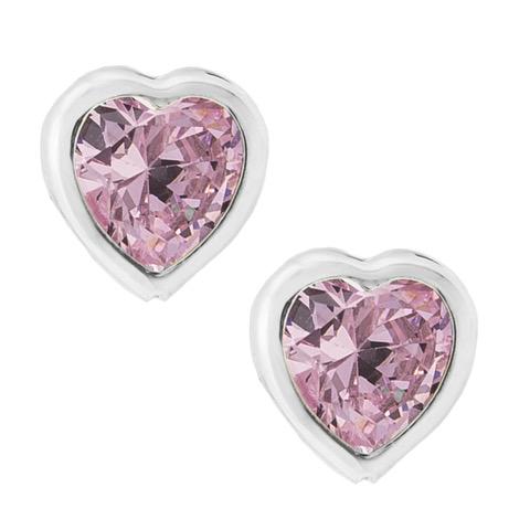 Pink cubic zirconia 2025 stud earrings