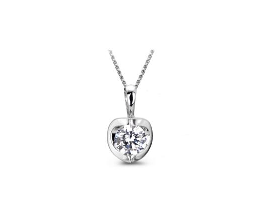Glacier Fire Canadian Diamond 14KT White Gold 0.40CT Pendant