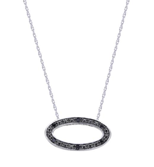 Midnight Diamond Reversible Pendant