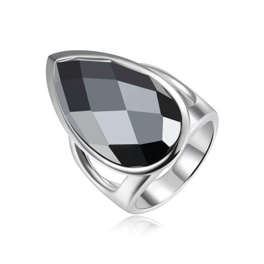 Elle Genuine Hematite Ring