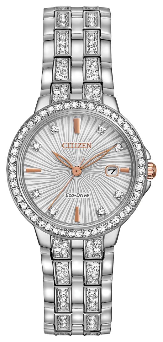 Citizen Women's Silhouette Crystal Two Tones Watch