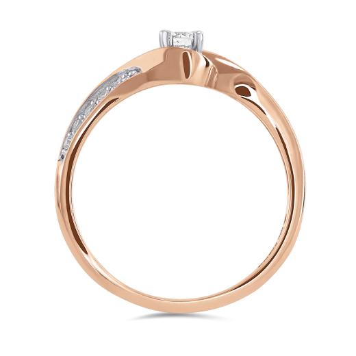 Glacier Fire 10K Rose Gold 0.20CTW Bridal Ring | Charm Diamond Centres
