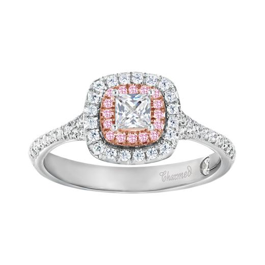 Charmed By Richard Calder 14K White & Rose Gold 0.70CTW Bridal