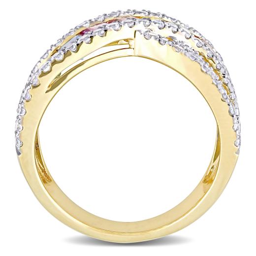 Julianna B 14K Yellow Gold Multi-Colour Sapphire Fashion Ring