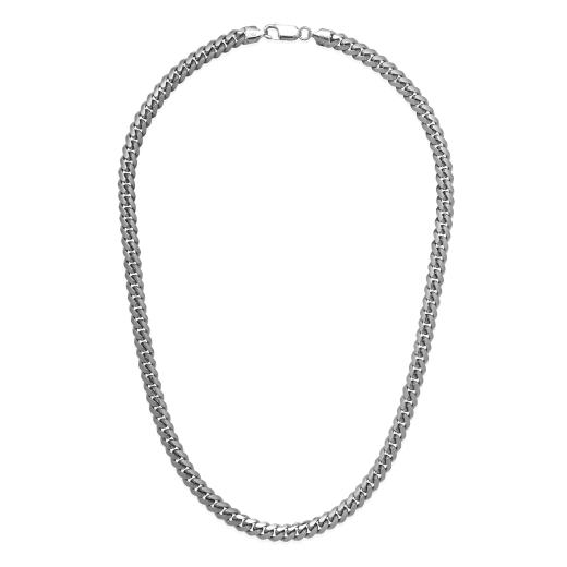 Sterling Silver 26" 6.3mm Miami Cuban Chain