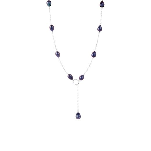 Sterling Silver 7.5-8mm Freshwater Pearls 18" Necklace