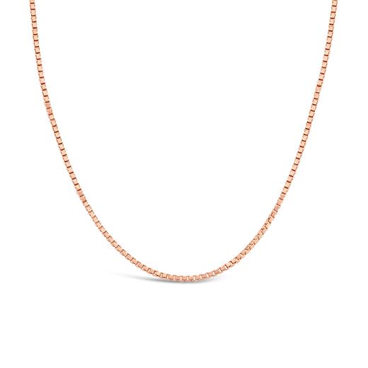 10K Rose Gold 18" 0.8mm Box Chain