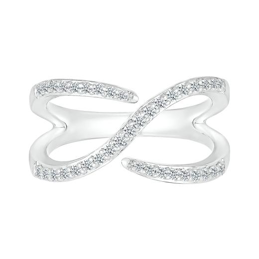 Sterling Silver 0.23CTW Diamond Fashion Ring