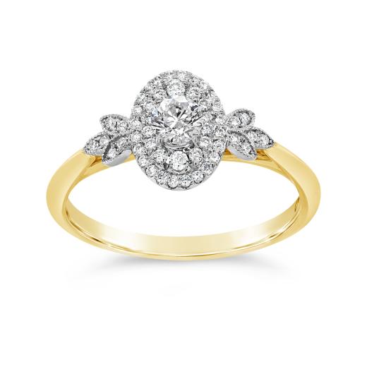 Glacier Fire 14K Yellow Gold Canadian 0.44CTW Diamond Engagement Ring