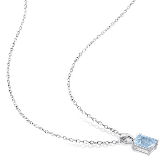 Julianna B Sterling Silver Sky Blue Topaz Pendant
