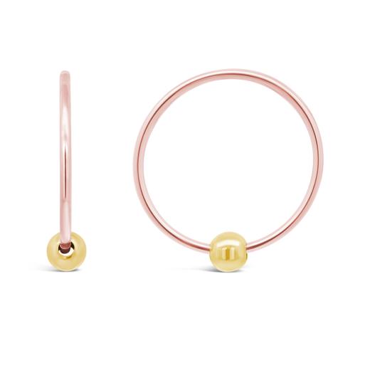 10K Rose Gold Sleeper with Bead