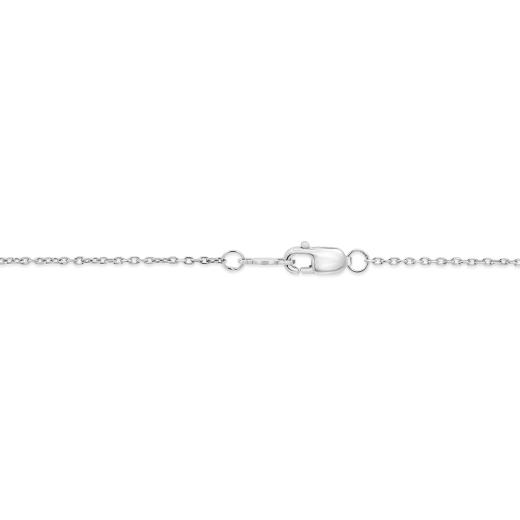 New Brilliance 10K White Gold Lab Grown 0.95CTW Diamond Chevron Necklace
