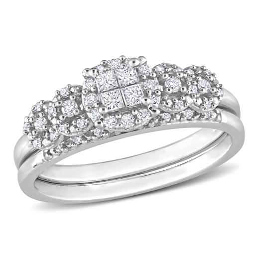 Julianna B 10K White Gold 0.33CTW Diamond Bridal Set