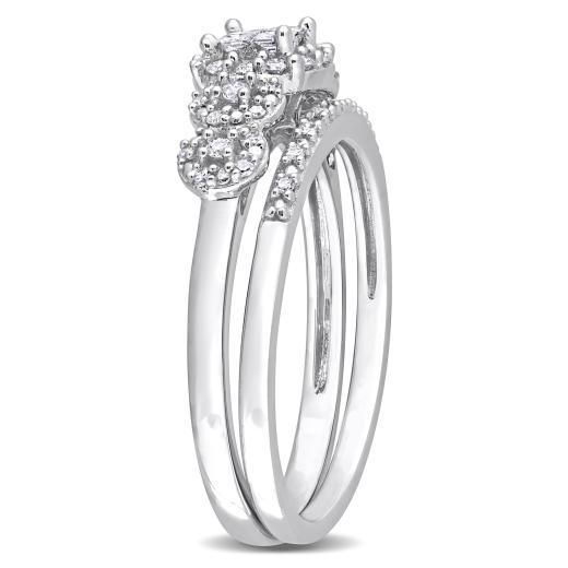 Julianna B 10K White Gold 0.33CTW Diamond Bridal Set