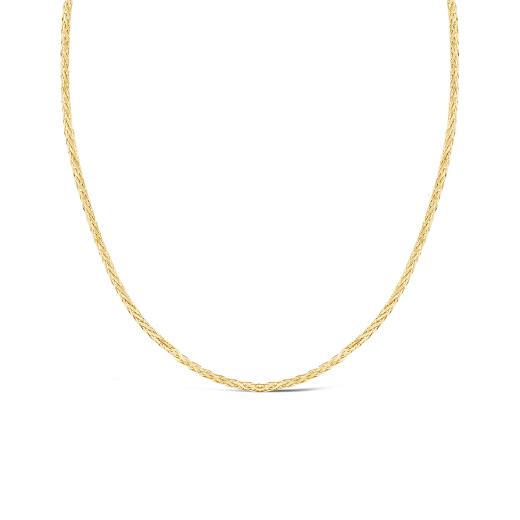 10K Yellow Gold 20" 1.5mm Adjustable Wheat Chain
