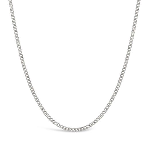 10K White Gold 20" 2.8mm Semi-Solid Miami Cuban Chain