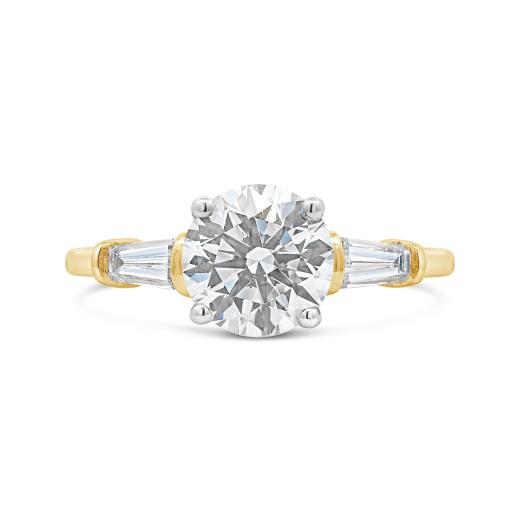 New Brilliance 14K Yellow Gold Lab Grown 2.50CTW Diamond Bridal Ring