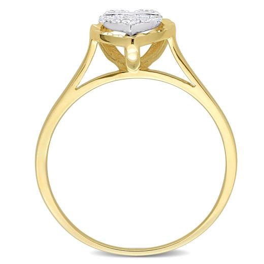 Julianna B 14K Two-Tone Gold 0.10CTW Diamond Heart Ring