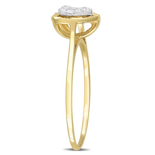 Julianna B 14K Two-Tone Gold 0.10CTW Diamond Heart Ring
